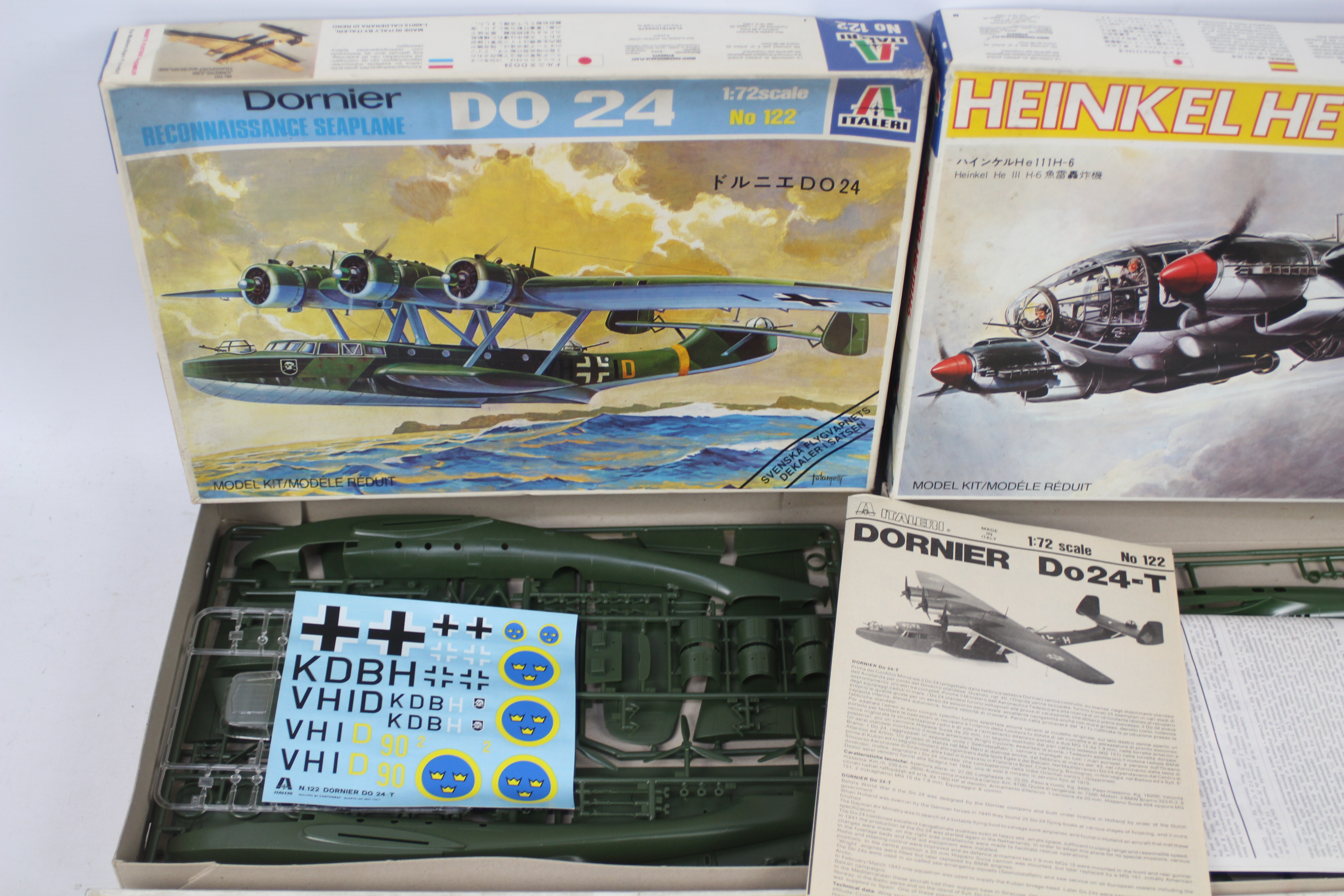 Italeri - Four boxed Italeri 1:72 scale plastic German WW2 military aircraft model kits. - Image 2 of 2