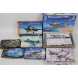 Sword - Monogram - Hasegawa - Others - Seven boxed plastic military aircraft model kits in various