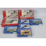 Airfix - Revell - Eight boxed 1:72 scale plastic model aircraft kits.