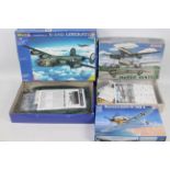 Revell - Dragon -Trumpeter - Three boxed scale plastic military aircraft model kits.