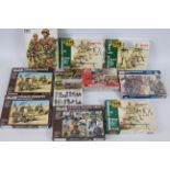 Revell - Italeri - Airfix - Tamiya - Preiser - A collection of 10 boxed military personnel model