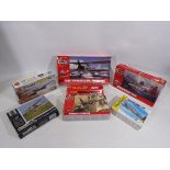 Airfix - Blue Max - Heller - Six boxed plastic model military aircraft kits predominately 1:72