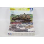 Italeri - Two boxed 1:35 scale plastic model tank kits. Lot consists of Italeri #275 Jagdpanther Sd.