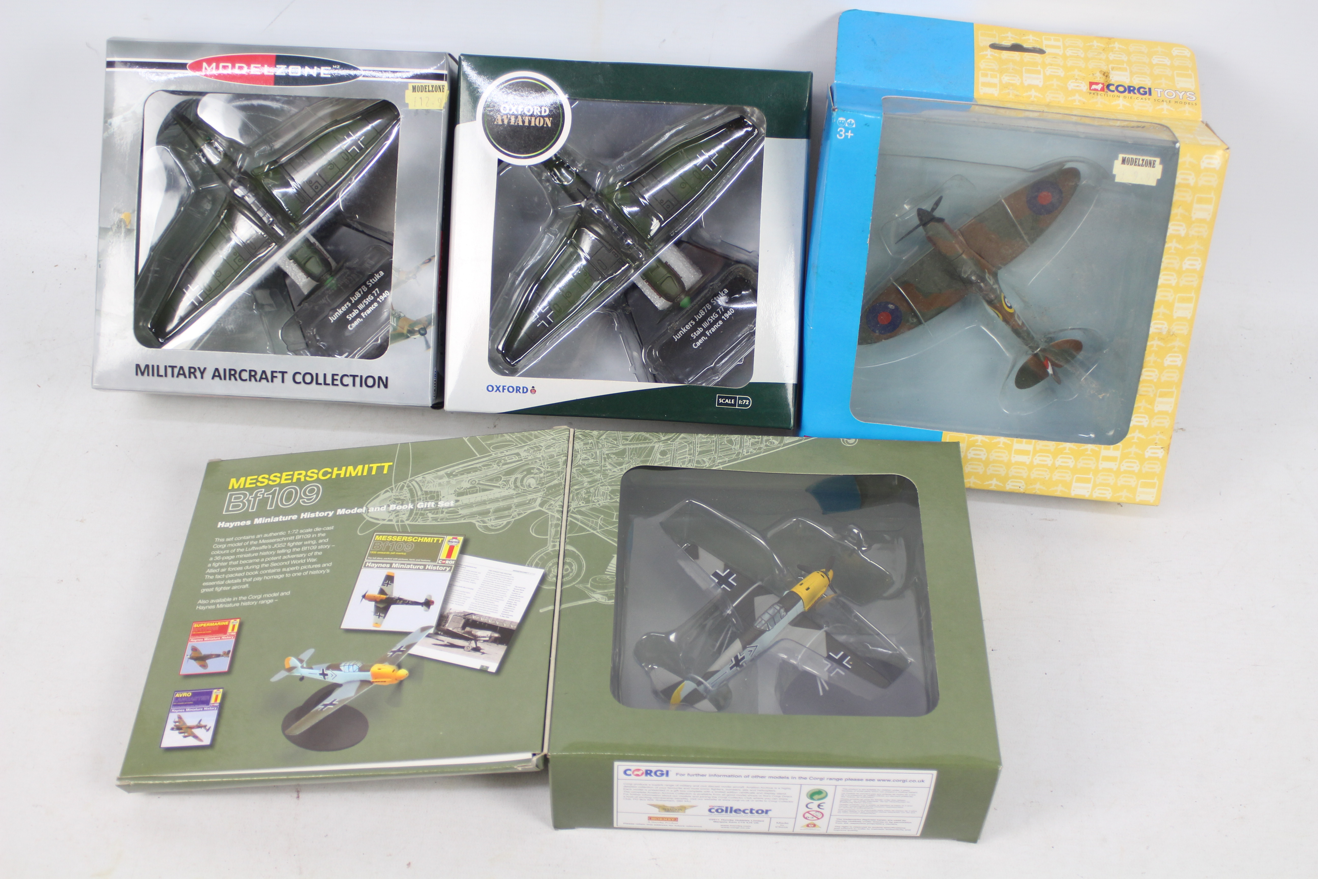 Corgi - Oxford Aviation - Four boxed 1:72 scale diecast model aircraft.