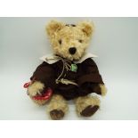 Hermann Teddy - a collectable hand made plush Bear with Growler, dressed,