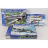 Revell - Three boxed 1:48 scale plastic German aircraft model kits.