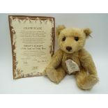 Steiff - a British Collector's 1906 Replica Teddy Bear with Growler, mohair plush,