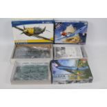 Academy - Eduard - Three boxed 1:48 scale Messerschmitt plastic model kits.