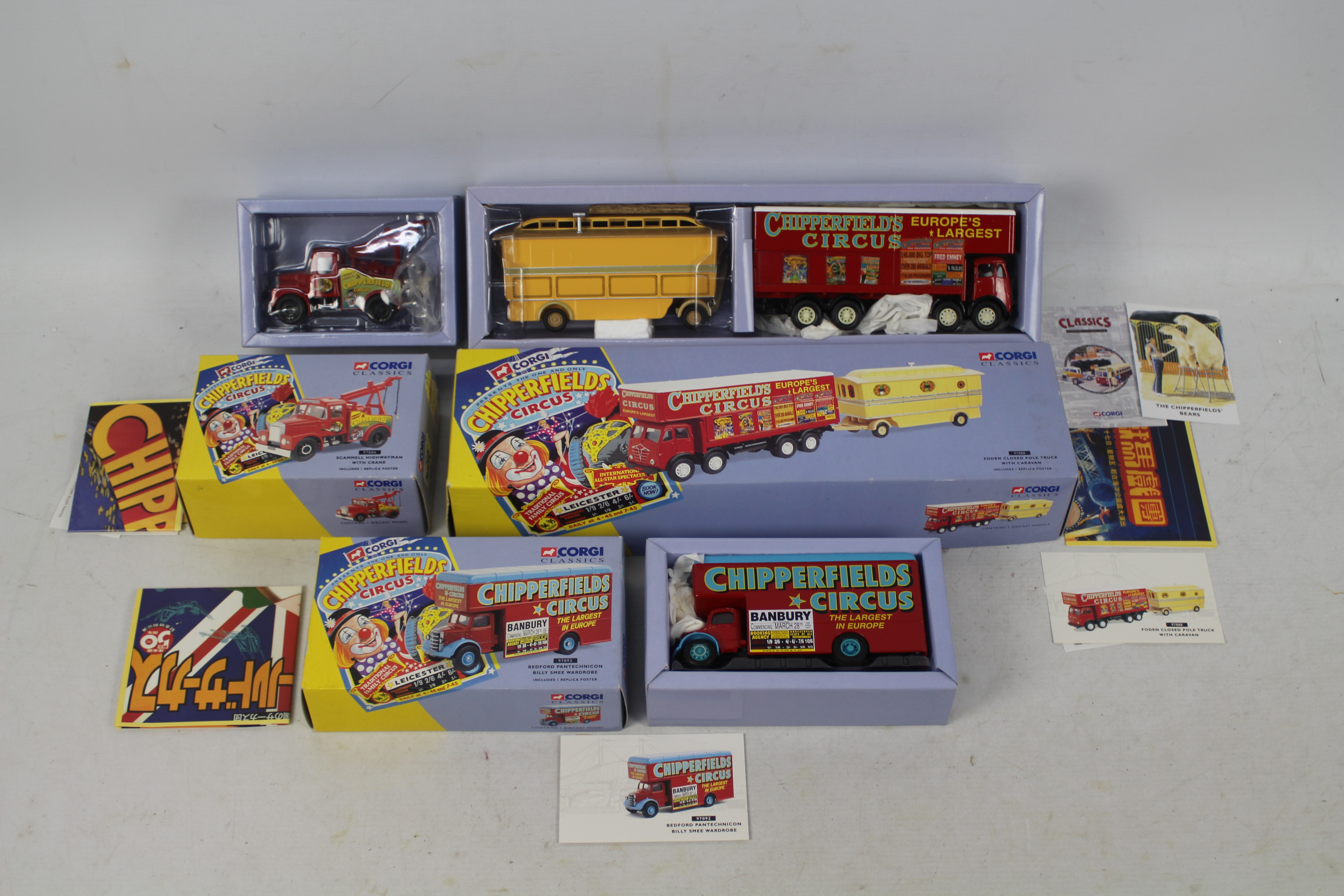 Corgi - Three boxed diecast model vehicles from Corgi's 'Chipperfields' series.