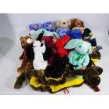 Ty Beanies - 20 x Beanie Buddies - Lot includes a 'Hippity' rabbit, a 'Peking' panda,