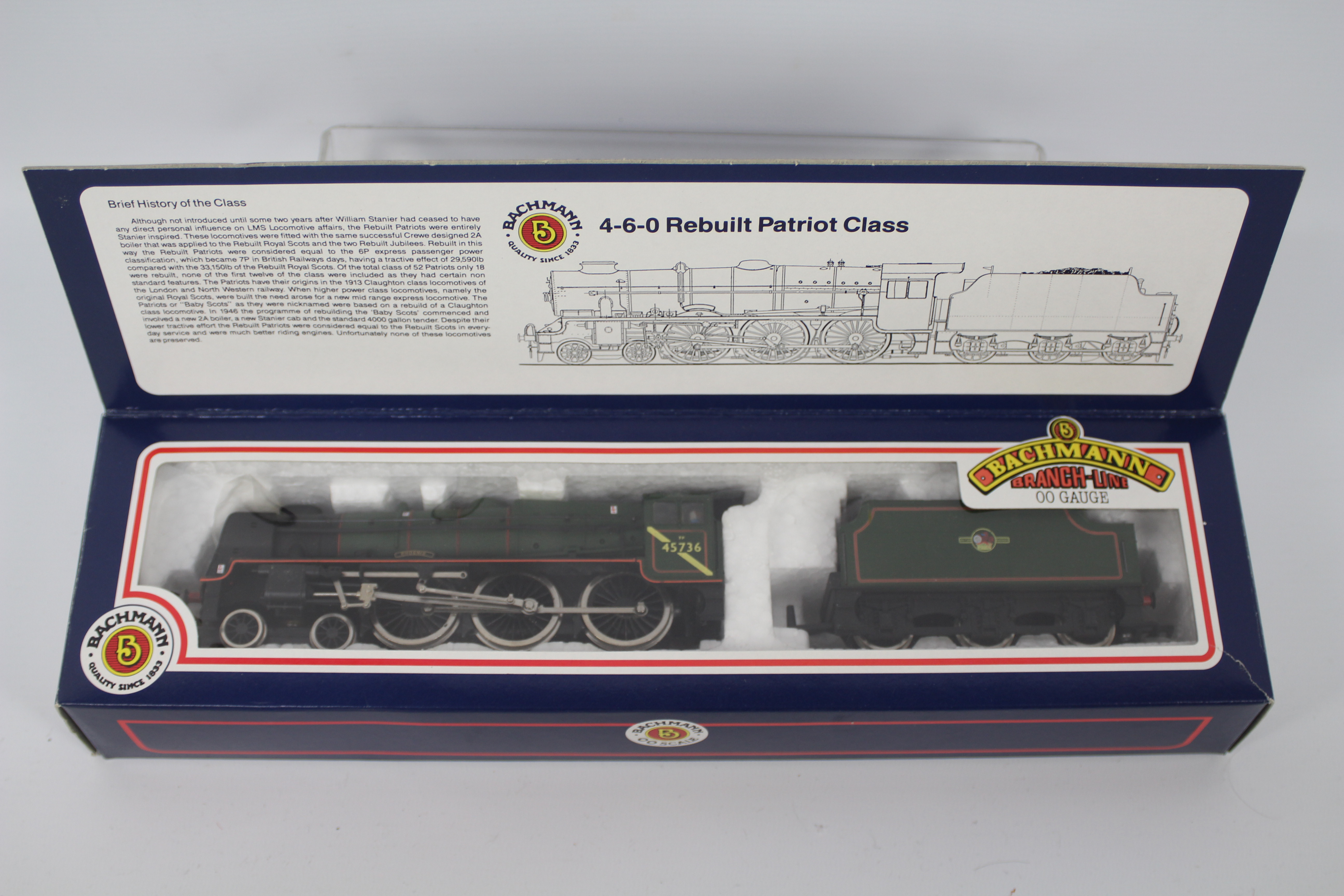Bachmann - an OO gauge model 4-6-0 rebuilt Patriot class locomotive and tender 'Phoenix' running no - Image 2 of 2