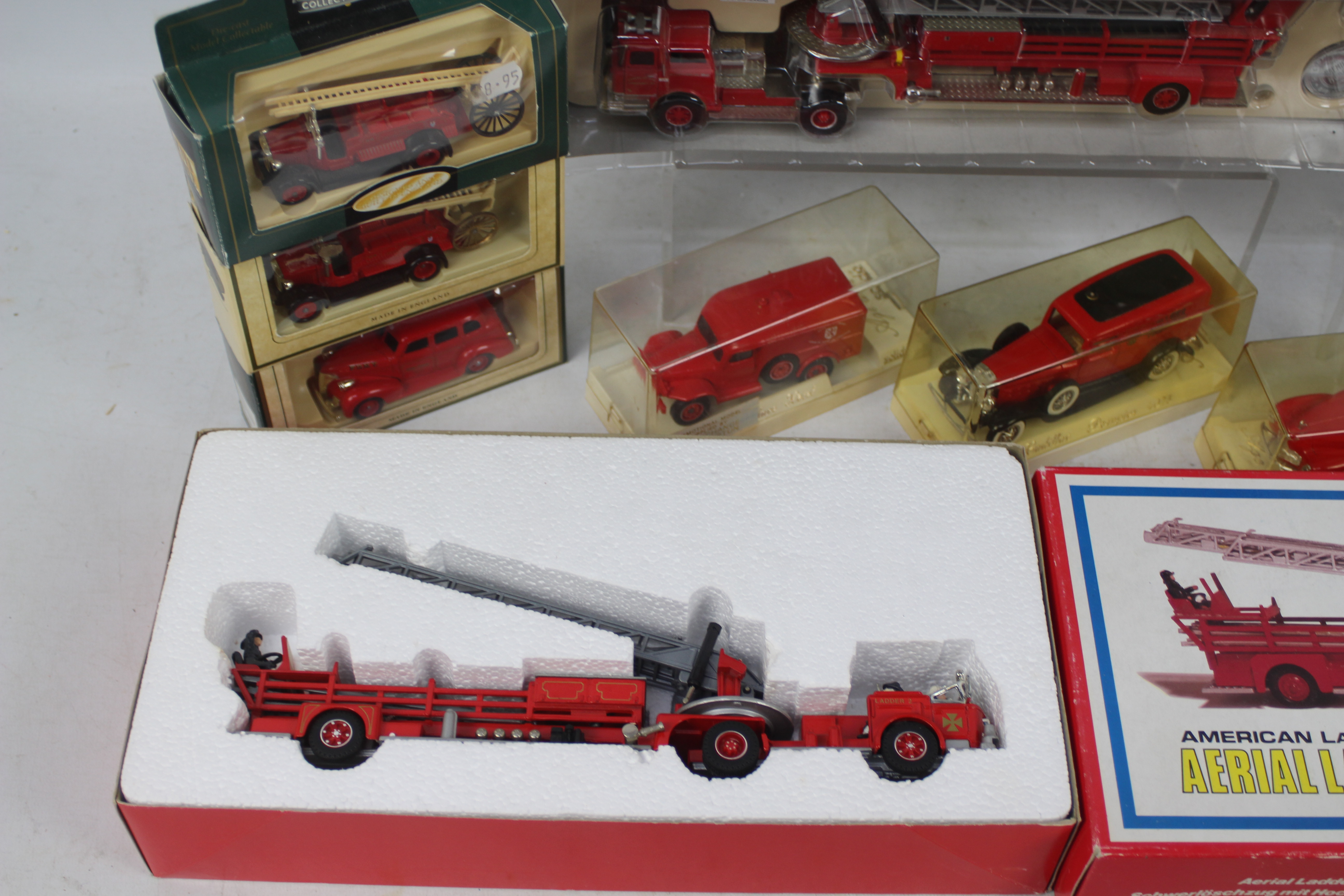 Corgi - Matchbox - Lledo - Solido - A collection of 13 x boxed Fire Engine models including limited - Image 3 of 3