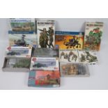 Tamiya - Italeri - Airfix - Fujimi - Hasegawa - 10 x boxed Military model kits in 1:76 and 1:72