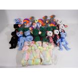 Ty Beanies - 40 x Beanie Babies - Lot includes a 'Lips' fish, a 'Honks' goose,