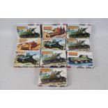 Matchbox - 10 x unopened Military model kits in 1:76 scale including 2 x Sherman Firefly # 40071,