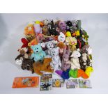 Ty Beanies - 14 x Beanie Babies, 28 x '2000' Ty Beanies, 5 x Beanie Baby club cards,