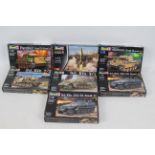 Revell - Seven boxed plastic military vehicle model kits in 1:72 scale.