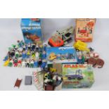 Playmobil - Marx Playpeople - 2 x boxed sets of models and 2 x associated boxes of figures and