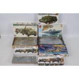 Tamiya - Airfix - Academy - 6 x boxed Military model kits in 1:72 scale including Vosper Motor