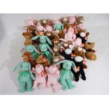 Ty Beanies - 40 x Beanie Babies - Lot includes 'Squealer' pigs, 'Cubbie' bears, 'Hippity' rabbits,