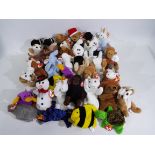 Ty Beanies - 40 x Beanie Babies - Lot includes a 'Lizzy' bear, a 'Pugsly' dog, a 'Mystic' unicorn,