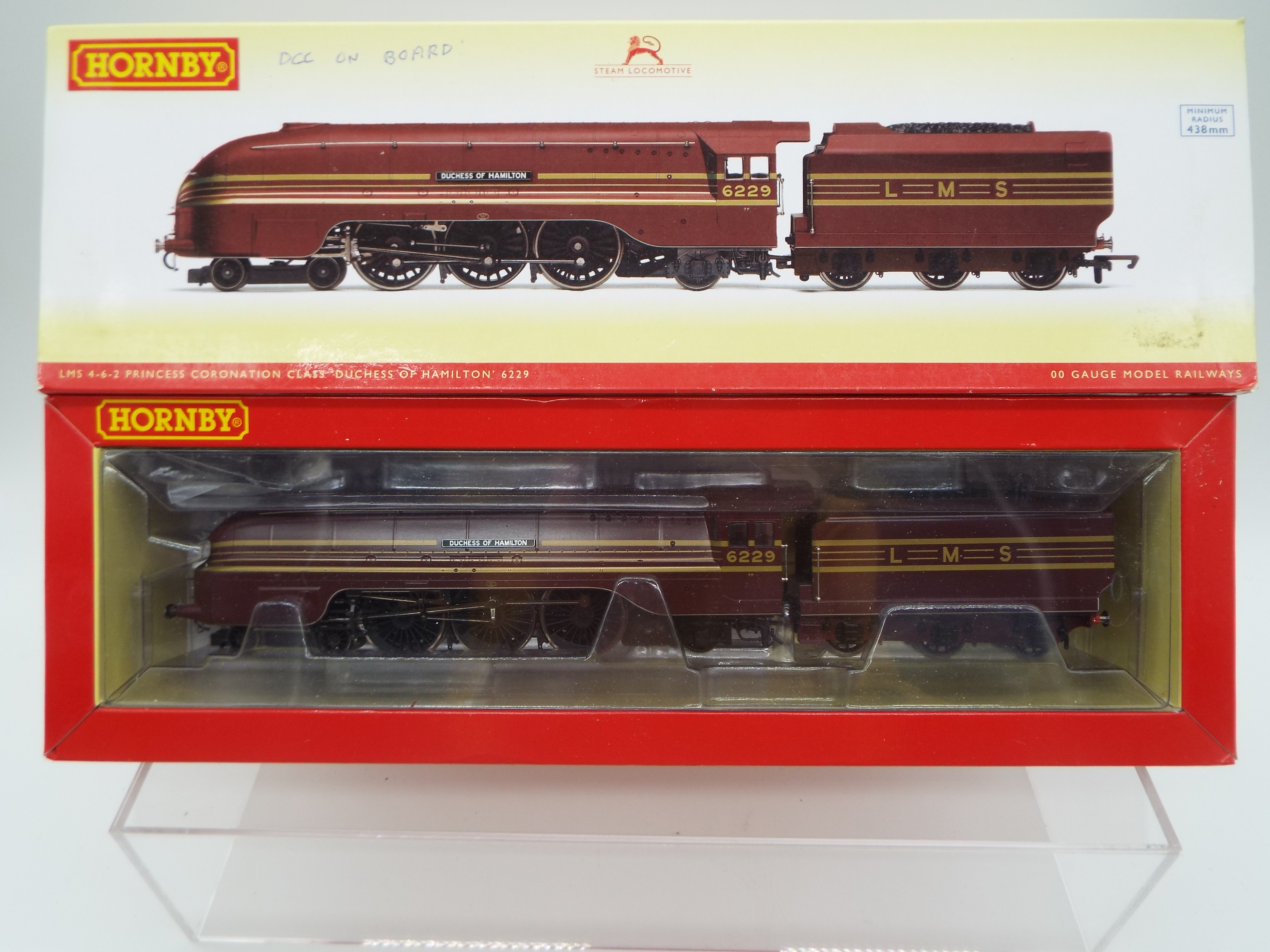 Hornby - an OO gauge model DCC Ready 4-6-2 locomotive and tender 'Duchess of Hamilton' running no