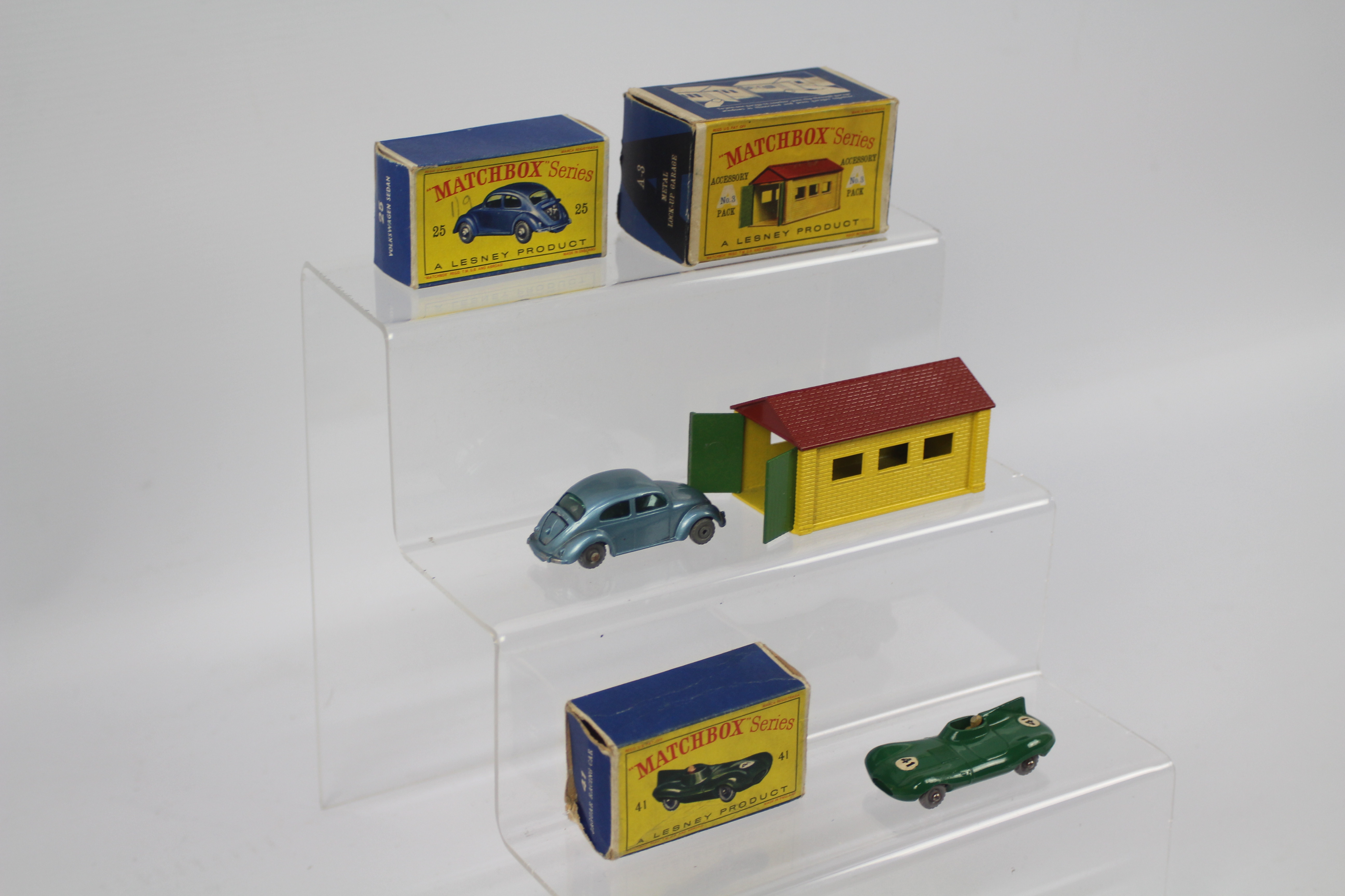 Matchbox - 3 x boxed models, Volkswagen Beetle 1200 with tinted windows # 25, - Image 4 of 4