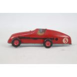 Tri-ang Minic - An unboxed vintage clockwork Tri-ang Minic racing car in red.