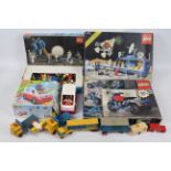 Lego - 3 x vintage Lego boxed sets, Moon Landing set dated 1975, Space Centre dated 1981,