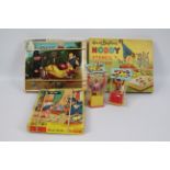 Arrow Games - BeStime - Spears Games - 5 x vintage Enid Blyton Noddy toys from the 1950s and 60s