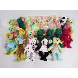 Ty Beanies - 28 x Beanie Babies - Lot includes a 'Glory' bear, a 'Fortune' bear, 12 x 'Peace' bears,