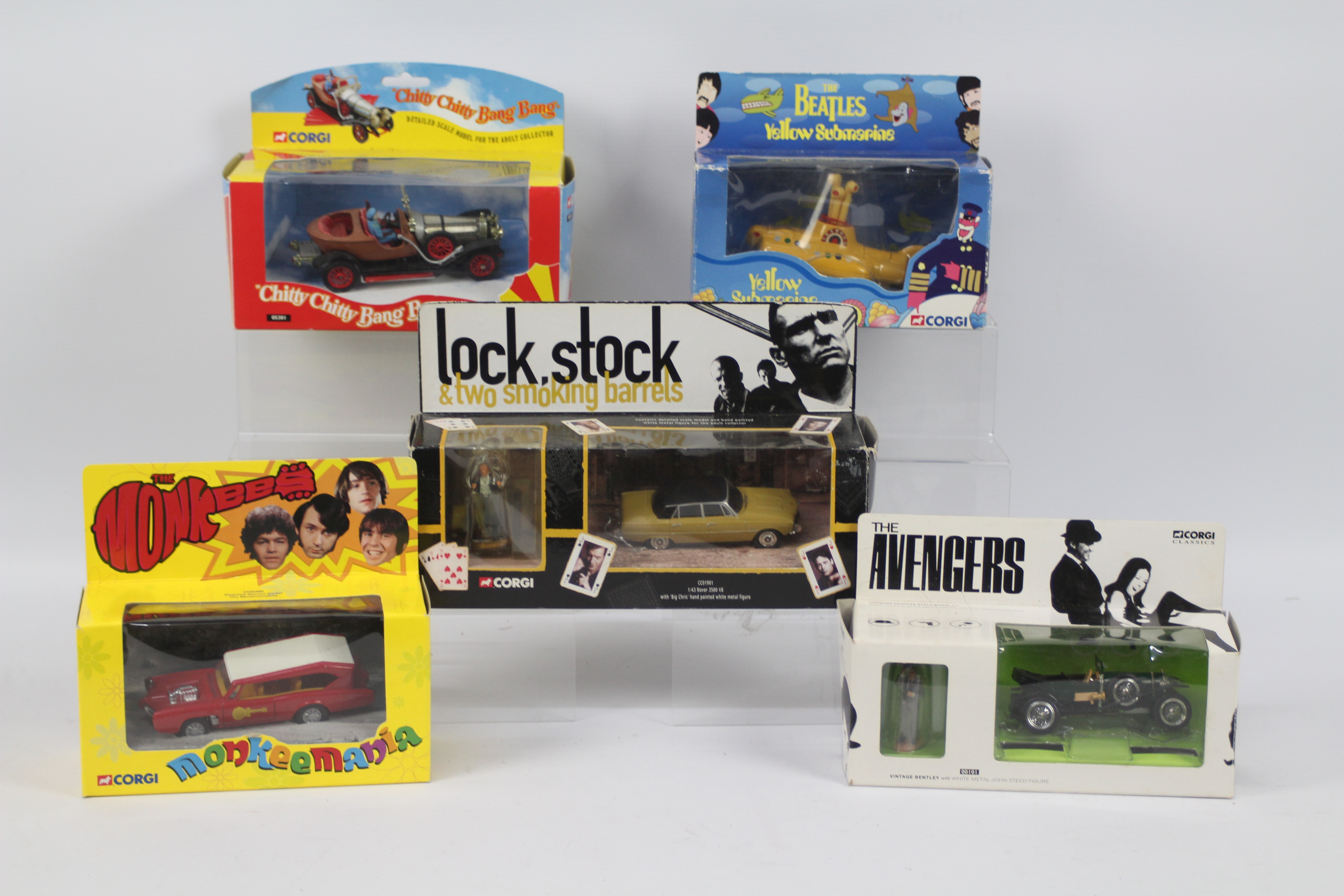 Corgi - Five boxed TV & Film related diecast model vehicles from Corgi.