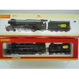 Hornby - an OO gauge model 4-6-2 locomotive and tender, label on box indicates DCC fitted,