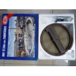 Heljan - an HO scale 27,4m (90') model turntable, DC-version # 89011, with controller,