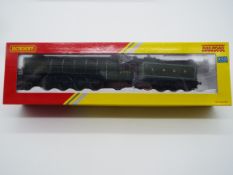 Hornby - an OO gauge model 2-10-2 locomotive and tender, label on box indicates DCC fitted,