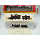 Hornby - an OO gauge model 4-2-2 locomotive and tender, label on box indicates DCC fitted,