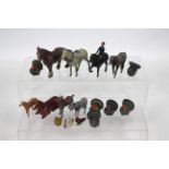 Britains - Cherilea - Taylor & Barrett - Others - A group of unboxed lead / white metal mainly farm