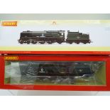 Hornby - an OO gauge model 4-6-2 locomotive and tender, label on box indicates DCC fitted,