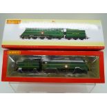 Hornby - an OO gauge model 4-6-2 locomotive and tender, label on box indicates DCC fitted,