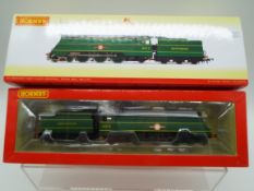 Hornby - an OO gauge model 4-6-2 locomotive and tender, label on box indicates DCC fitted,