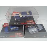 Ninco - three 1:32 scale model slot racing cars, blue Citroen Saxo # 50272,