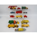Dinky Toys - Corgi Toys - A collection of 14 unboxed predominately Dinky Toys die-cast model