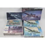 Hasegawa - Monogram - Zvezda - 6 x boxed aircraft model kits in 1:72 and 1:48 scale,