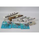 Triang - Minic - CMKR - Matchbox - A fleet of seven diecast predominately Minic ships with three