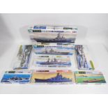 Tamiya - Sky-Wave - 8 x boxed model ship kits in 1/700 scale including U.S.