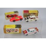 Dinky - 3 x boxed models, # 205 Lotus Cortina Rally,