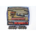 Hornby Dublo - Two Hornby Dublo 3-rail steam locomotives with a small quantity of 3-rail track and