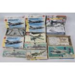 Airfix - 10 boxed plastic model kits in various scales by Airfix.