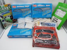 Peco - three boxes OO Gauge unmade kits, Overall Roof, LK-20X0, in original boxes,
