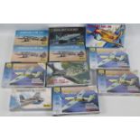 Italeri - Heller - Zvezda - 11 x factory sealed boxed aircraft model kits in 1:72 scale including 4